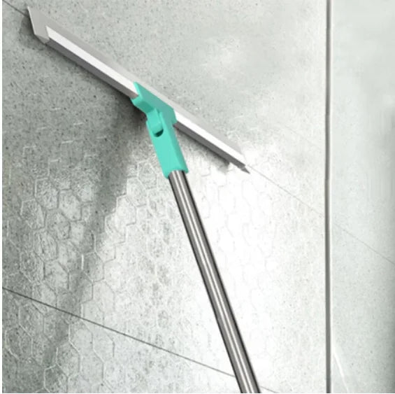 Rodo e Vassoura de Silicone com Cabo Telescópico