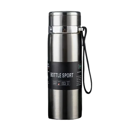Garrafa Térmica Inox 1L – Mantém Quente ou Gelado por Muito Mais Tempo