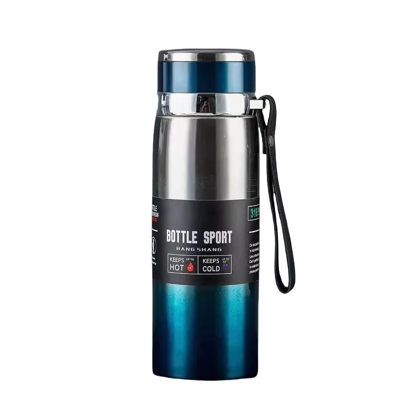 Garrafa Térmica Inox 1L – Mantém Quente ou Gelado por Muito Mais Tempo